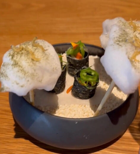 Chef David's creativity and his modern twist on Japanese cuisine